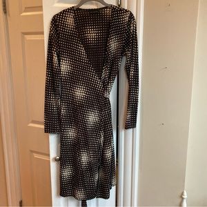 The Limited abstract patterned wrap dress